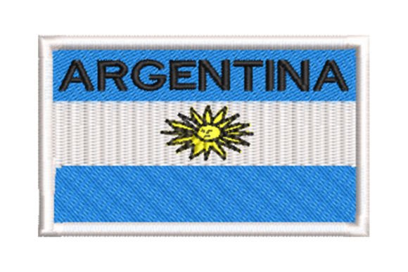 Flag of Argentina Embroidery Design
