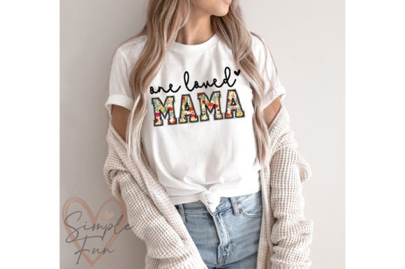 Loved Mama Embroidery Design
