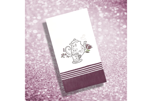 Tea Time 4 Embroidery Design